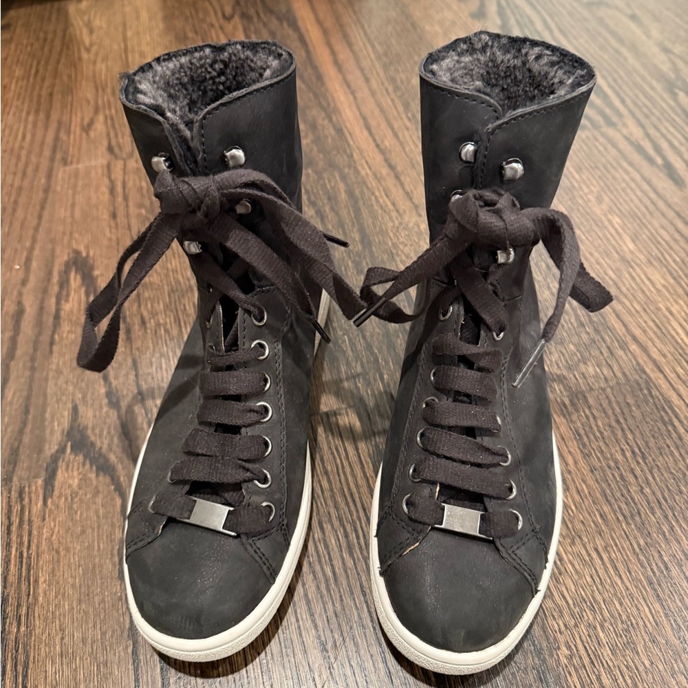 UGG Black Fur-Lined Boots